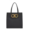 Ferragamo Maxi G Tote Bag In Black