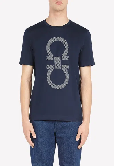 Ferragamo Navy Maxi Gancio T-shirt