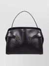 Ferragamo Maxi Grain Bicolor Structured Shoulder Bag