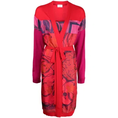 Ferragamo Maxi-cardigan In Pink