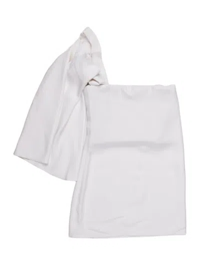 Pre-owned Ferragamo Maximilian Davis 2023 Runway Bridal With White Hood Mini Dress