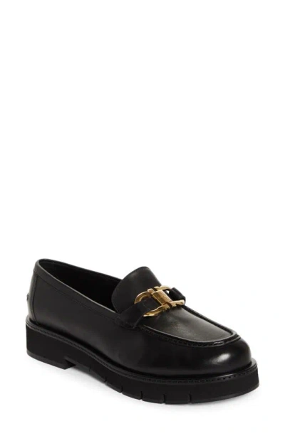 Ferragamo Mayran Double Gancio Bit Loafer In Nero