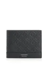 Ferragamo Md Embossed Classic Wallet Wallets Blue In Black