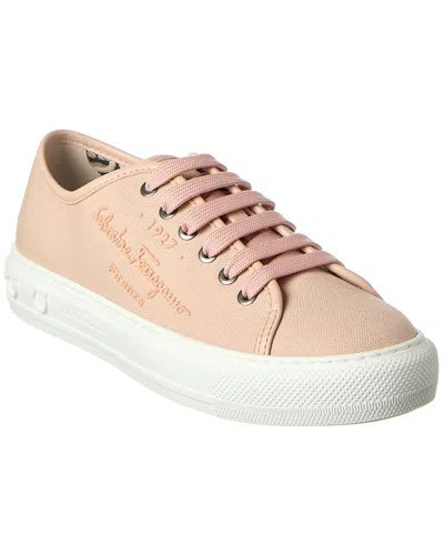 FERRAGAMO FERRAGAMO MEDITERR ECO CANVAS SNEAKER