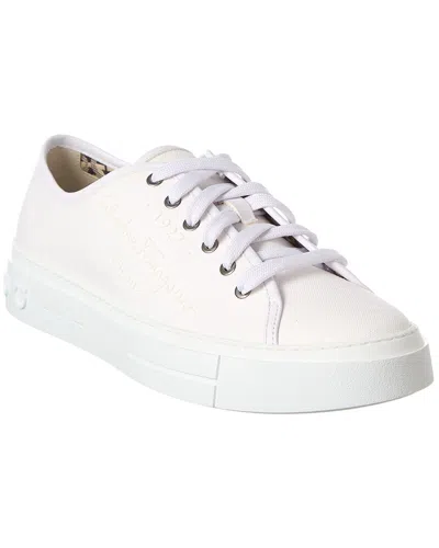 FERRAGAMO FERRAGAMO MEDITERR ECO CANVAS SNEAKER