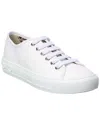 Shop Ferragamo Mediterr Eco Canvas Sneaker In White