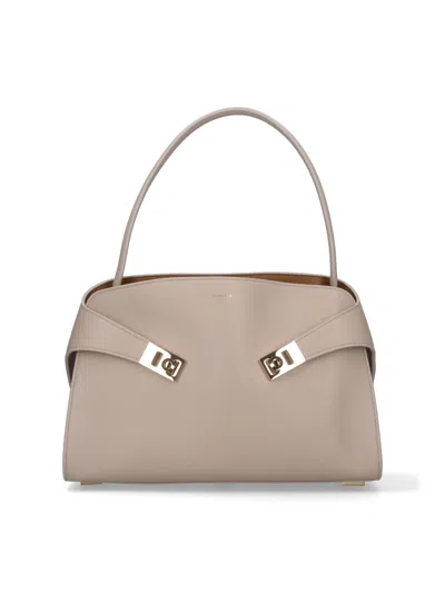 Ferragamo Medium Bag Hug Soft In White