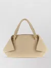 Ferragamo Medium Crossbody Bag Braided Handles Hardware In Nude