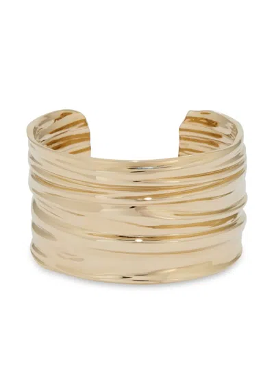 Ferragamo Medium Draped Bangle Bracelet In Gold