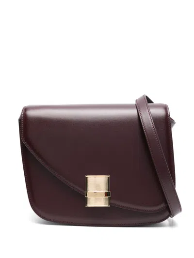 Pre-owned Ferragamo Medium Fiamma Cross Body Bag In Red
