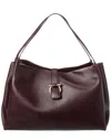 Ferragamo Medium Lily Leather Tote In Red