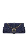 Ferragamo Medium Front Flap Crossbody Bag In Blue