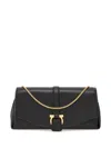 Ferragamo Medium Front Flap Soulder Bag In Black