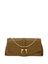 Ferragamo Medium Front Flap Soulder Bag In Green