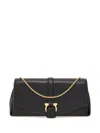 Ferragamo Medium Gancini Leather Shoulder Bag In Black
