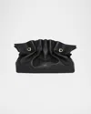 Ferragamo Medium Gancio Piercing Shoulder Bag In Nero
