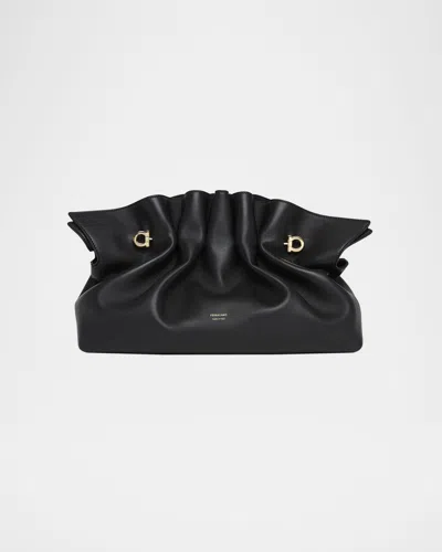 FERRAGAMO MEDIUM GANCIO PIERCING SHOULDER BAG