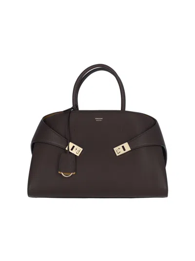 FERRAGAMO MEDIUM HANDBAG "HUG"