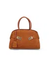 Ferragamo Medium Handbag Hug In Brown