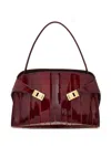 Ferragamo Medium Hug Eel-skin Shoulder Bag In Red
