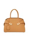 Ferragamo Medium Hug Handbag In Orange