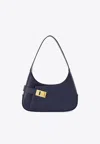 Ferragamo Hobo Shoulder Bag In Midnight