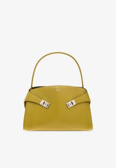 Ferragamo Medium Hug Shoulder Bag In Green