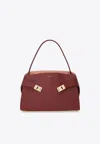 Ferragamo Medium Hug Soft Leather Shoulder Bag