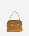 Ferragamo Medium Hug Soft Shoulder Bag In Sand