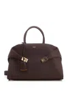 Ferragamo Medium Hug Tote Bag In Brown