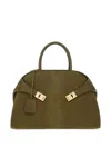 Ferragamo Women's Hug Medium Handbag In Green