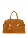 Ferragamo Medium Hug Tote Bag In Naturale