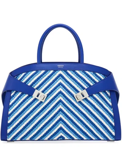 Ferragamo Medium Hug Tote Bag In White