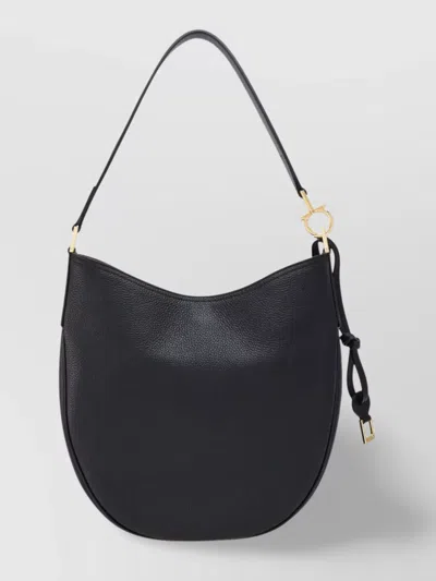 FERRAGAMO MEDIUM LEATHER HOBO BAG
