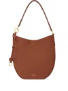 Ferragamo Leather Hobo Bag Crossbody Bags Brown