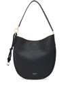 Ferragamo Medium Leather Hobo Bag In Black