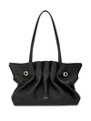 Ferragamo Black Crossbody Bag With Embossed Logo Lettering On The Front And Gancini