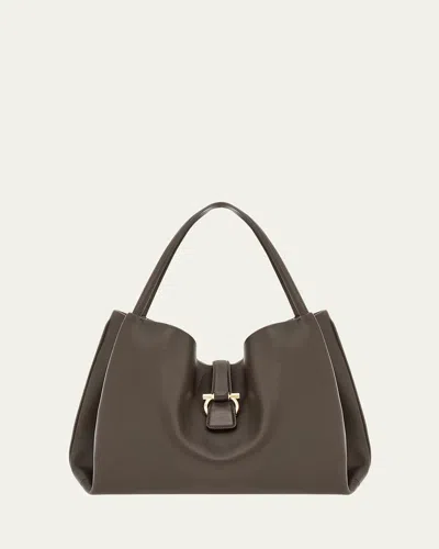 Ferragamo Medium Leather Tote Bag
