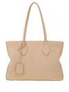 Ferragamo Medium Pebbled Tote Bag With Top Handles
