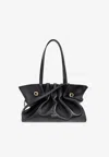 Ferragamo Medium Pierc Leather Shoulder Bag