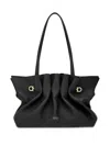 Ferragamo Medium Soft Shoulder Bag In Black