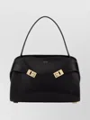Ferragamo Medium Structured Leather Shoulder Bag In Pattern