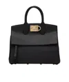 Ferragamo Medium Studio Box Bag In Black
