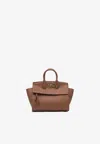 Ferragamo Medium Studio Grained Leather Tote Bag In Brown