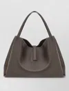Ferragamo Medium Tote Bag Structured Silhouette Handle In Gray