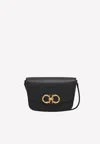 Ferragamo Medium Trapezio Crossbody Bag In Calf Leather In Black