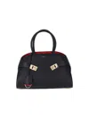 Ferragamo Medium Two-tone Handbag "hug"