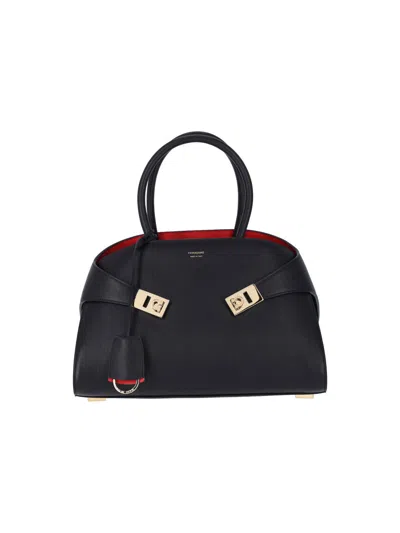 Ferragamo Medium Two-tone Handbag "hug"