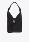 Ferragamo Medium V-shaped Hobo Bag In Black