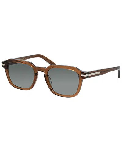 Ferragamo Men's 1089s 52mm Sunglasses In Brown